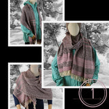 Hand-woven Ten-Co shawl in plant fiber