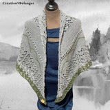 Mountain shawl, hand knit