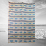 couverture de plage Bleuet tissé à la main en coton vue 2
