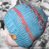 Tuque pour enfant 2-5 ans tricoté et teint à la main en laine mérinos vue 2