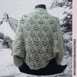 Châle boléro Pearl, tricoté à la main en laine d'alpaga -vue 2
