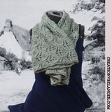 Châle boléro Pearl, tricoté à la main en laine d'alpaga -vue 4
