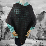 Poncho Lux tricoté à la main en alpaga vue 3