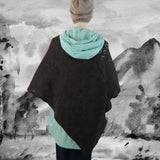 Poncho Lux tricoté à la main en alpaga vue 4