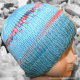Tuque pour enfant 2-5 ans tricoté et teint à la main en laine mérinos vue 1